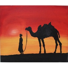 Camel with man