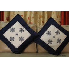 Embroidered Cushion Covers (Blue twinkles)