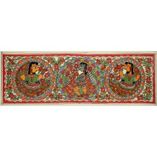 Krishna with 2 Gopis